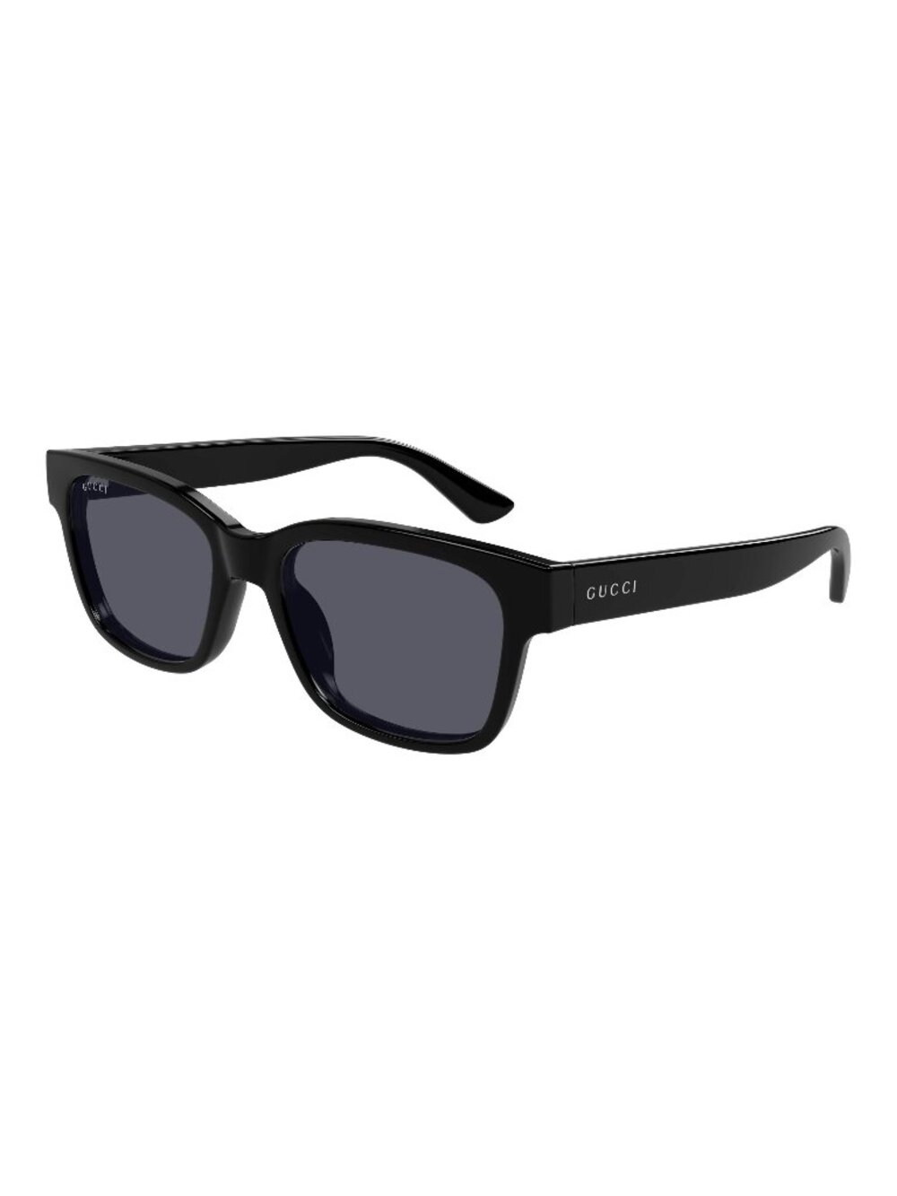 New Gucci Men's Sunglasses Black Square Grey Lens Injected Frame GG1716S 001 54